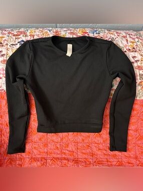 Seea Palomar Crop Top Rashguard - Black M NWOT